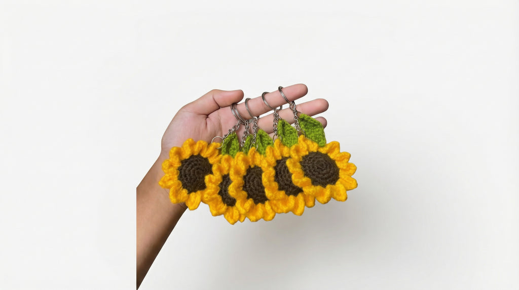 Sunflower keychains